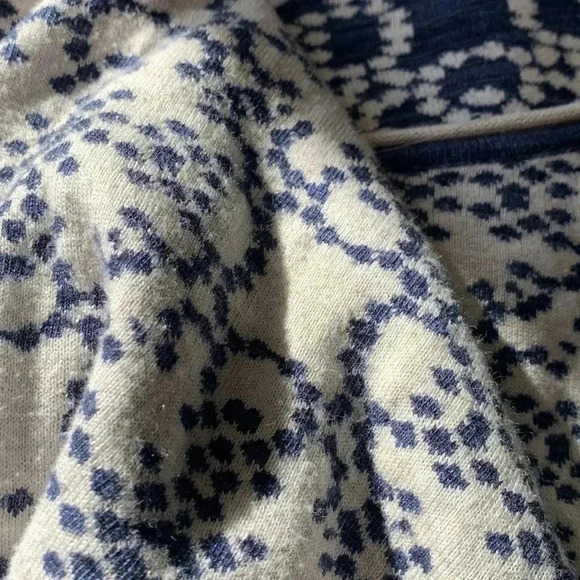 Olsen soft winter sweater w long sleeves, off-white with attractive blue… - Picture 5 of 5